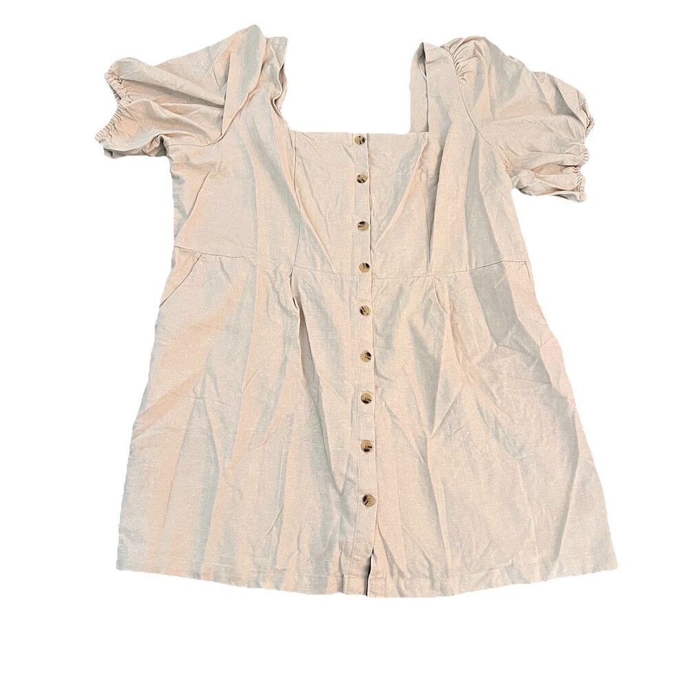 Old Navy Dress 4X Smocked‎ Puff Sleeves Pockets
